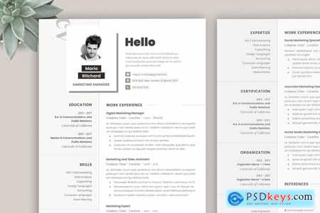 Resume Cv Indesign FXUP2ZP