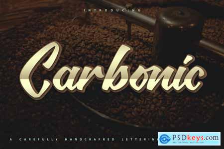 Carbonic Handcrafted Lettering Script Font