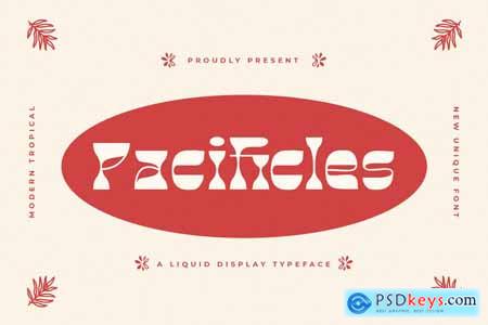 Pacificles - Liquid Display Typeface