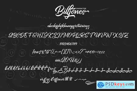 Billjones Brush Hand-Lettering Script Font