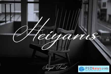 Heiyarus Script Font