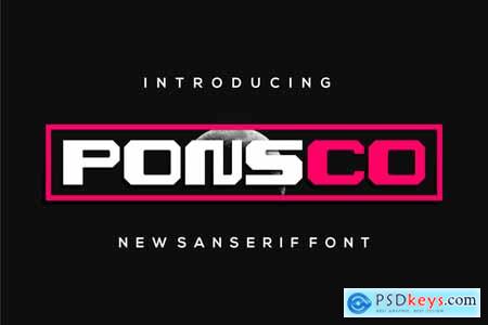 Ponsco Font