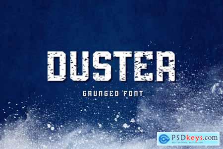 Duster - Grunged font
