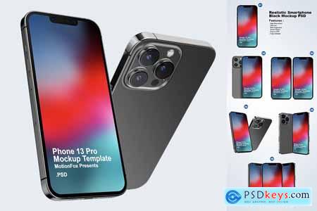 Phone 13 Pro Mockup PSD Template