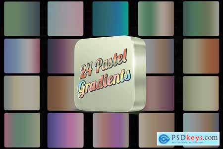24 Pastel Gradients Photoshop