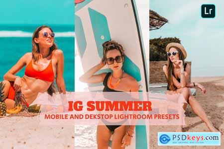 Ig Summer Lightroom Presets Dekstop and Mobile