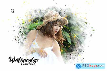 Watercolor Painting Photo Effect