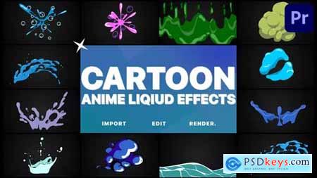 Cartoon Anime Liquid Effects Premiere Pro MOGRT 38665644