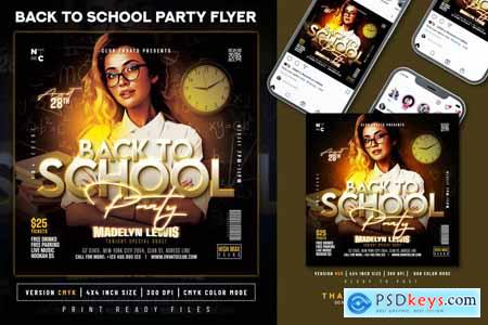 Back to School Party Flyer SCWQH3H