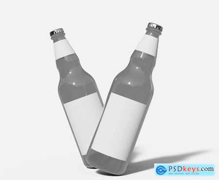 Alcohol Bottles Mockup