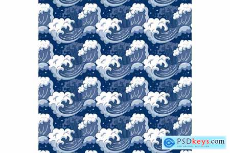 Japanese Great Wave Pattern