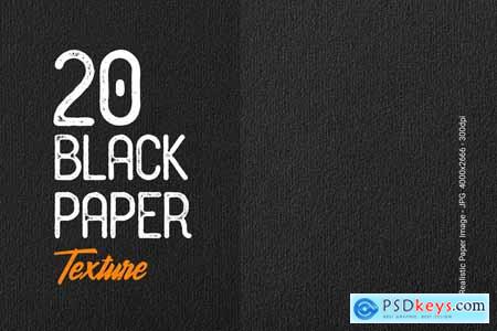 20 Black Paper Texture