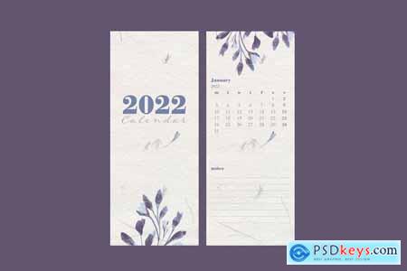 Minimal Flower and Texture 2022 Calendar
