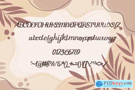 Ameesha Script Font