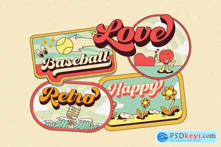 Retro Lettering - Groovy font