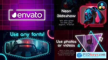 Neon Slideshow for DaVinci Resolve 38600958