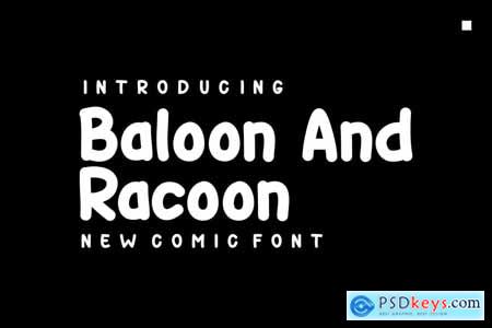 Baloon And Racoon Font