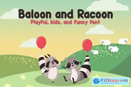 Baloon And Racoon Font