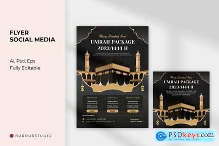 Badal Umrah Flyer and Instagram Post