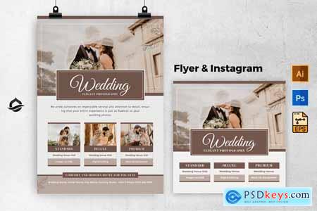 Minimal Wedding Photo Flyer RSGY9KK