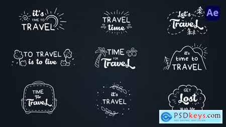 Travel cartoon text logo animations [After Effects] 38693123