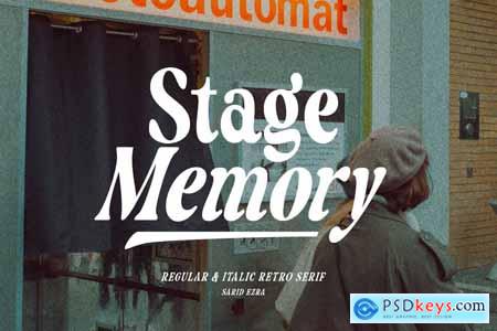 Stage Memory - Regular & Italic Retro Serif