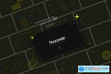 Nezzom - Dark Pitch Deck Powerpoint Template