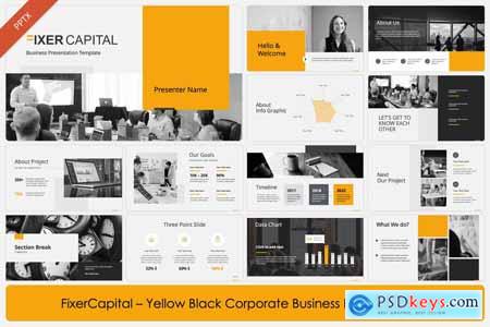 FixerCapital - Yellow Corporate Business PPT