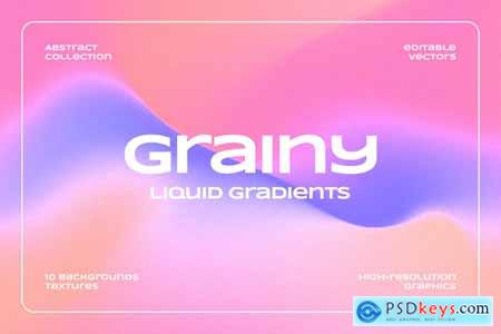 Grainy Liquid Gradient Backgrounds