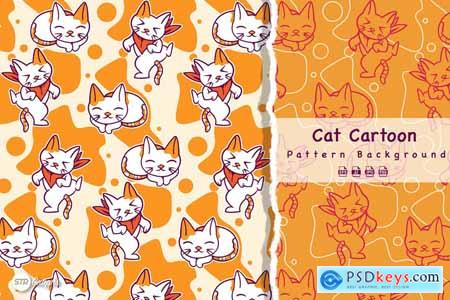 Pattern Background - Cat Cartoon