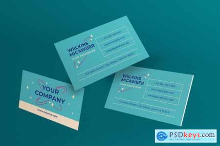 Blue Minimalist Business Card