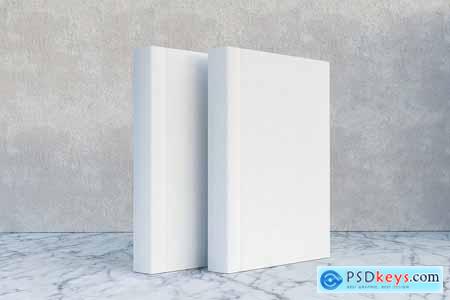Hardcover Paper Books Mock Up
