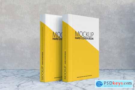 Hardcover Paper Books Mock Up
