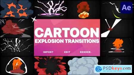 Cartoon Explosions Transitions - After Effects 38745022