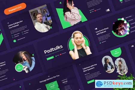 Podcast & Radio Station PowerPoint Template