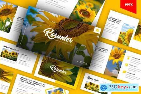 Rosunler - Minimalism Tropical Powerpoint Template