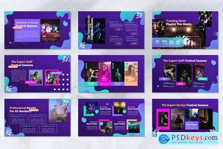 Orchase - Online Music Powerpoint Templates