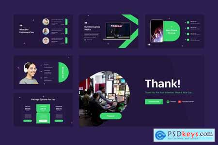 Podcast & Radio Station PowerPoint Template