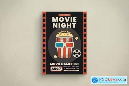 Movie Night Flyer DV27BBH