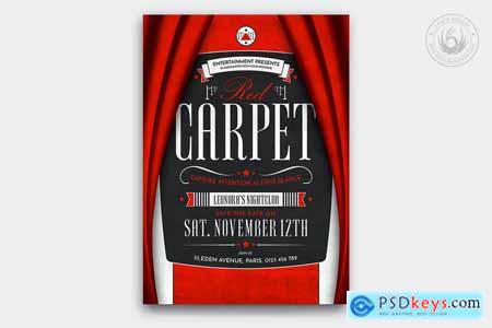 Red Carpet Flyer Template