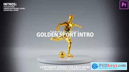 Golden Sport Intro Sports Promo for Basketball - Soccer - Football Premiere Pro 38730450