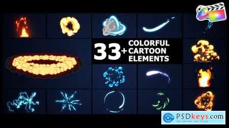 Colorful Cartoon Elements FCPX