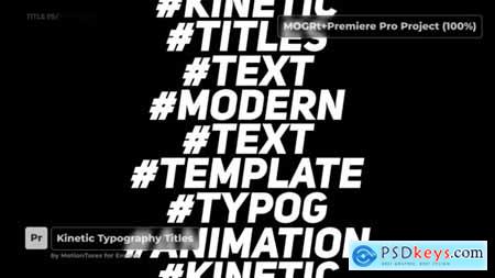 Kinetic Typography Titles - Premiere Pro 30755309