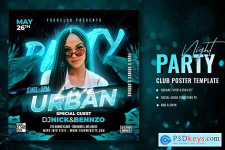 Urban Party Club Flyer