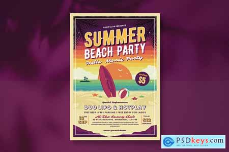 Summer Beach Party Flyer ABZFGC6