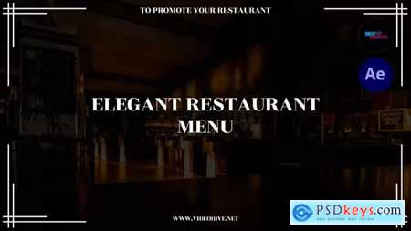 Elegant Restaurant Menu 38857192