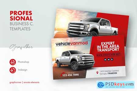 Commercial Vehicle Business Card Templates