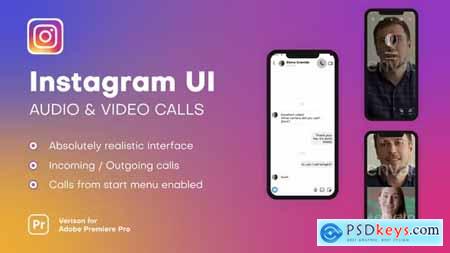 Instagram UI - Audio & Video Calls - Premiere Pro 38701299