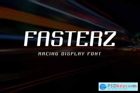Fasterz - Racing display font