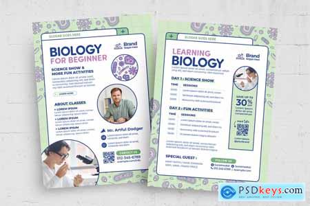 Biology Education Flyer Template